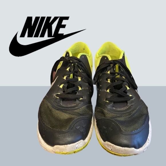 Nike FS Lite Trainer 2 'Black Volt' Sneakers 13 - Picture 3 of 5